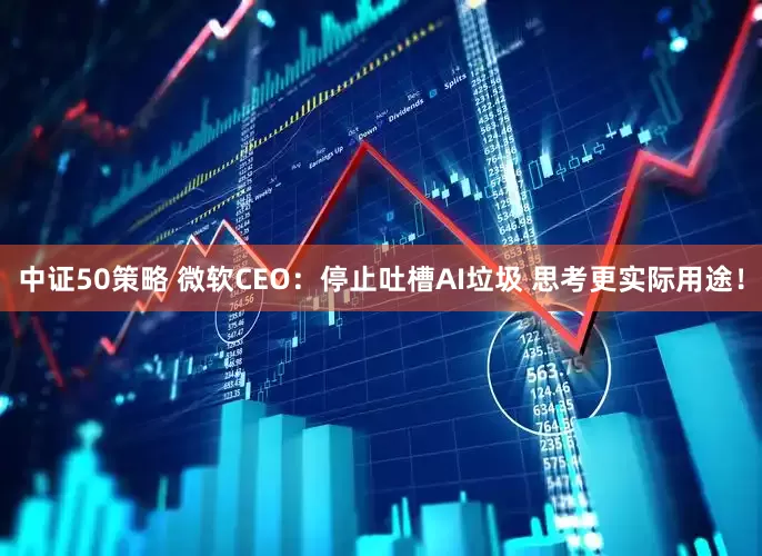 中证50策略 微软CEO：停止吐槽AI垃圾 思考更实际用途！